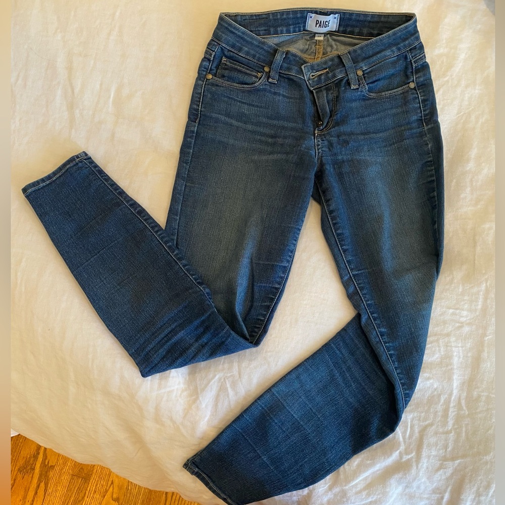 Paige Skinny Blue Jeans